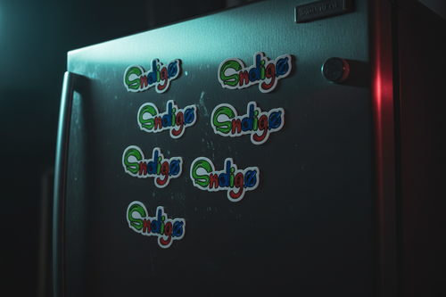 Sndigø Magnets on Fridge